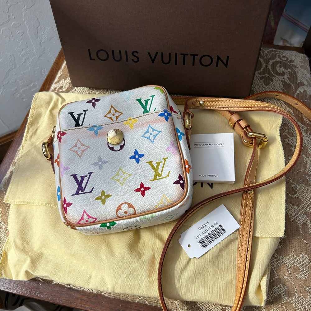 Louis Vuitton Rift Multicolore Takashi Murakami Limited Edition White Crossbody - Picture 15 of 16